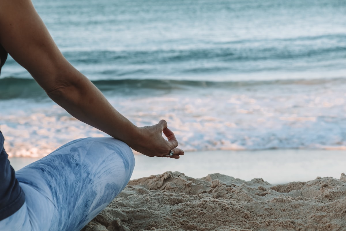 Group yoga class in harmonious setting